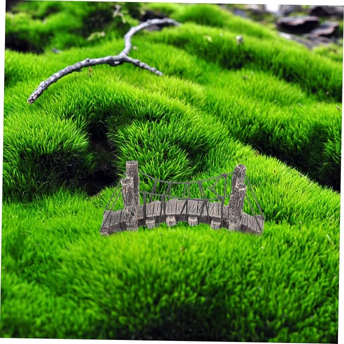 LIFKOME Miniature Resin Garden Bridge Decoration 6.10In DIY Landscaping Outdoor - Image 2
