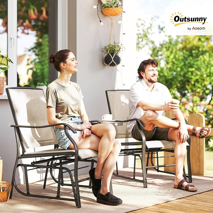 Outsunny Outdoor Glider Chairs - Image 2