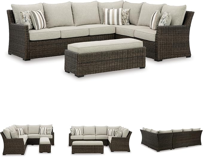 Signature Design by Ashley Brook Ranch Casual Nuvella Weather Resistant Fabric - Image 7
