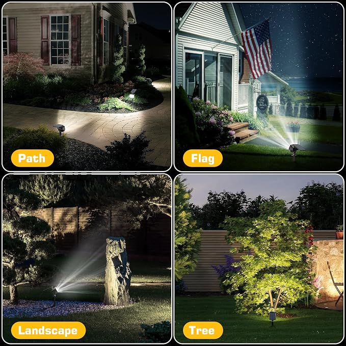 Kaxiida Solar Spot Lights Outdoor Waterproof - Image 7