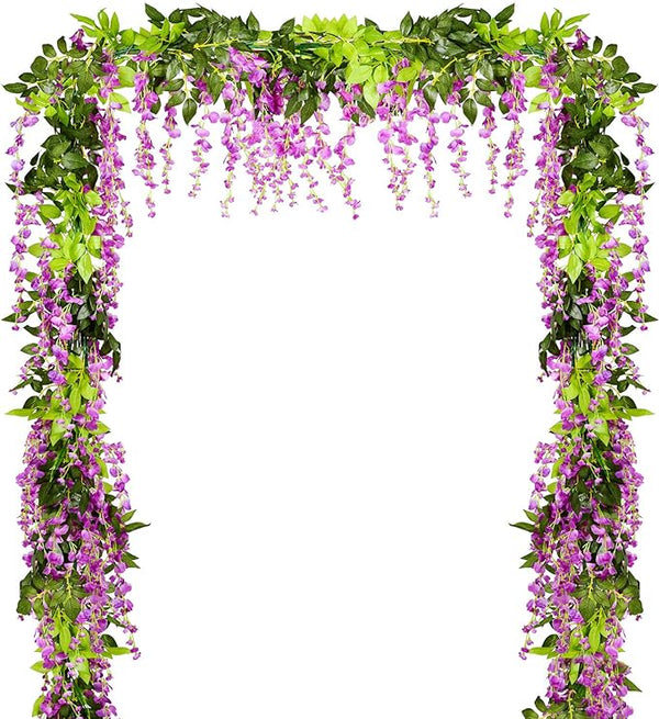 Lvydec Wisteria Artificial Flowers Garland by Lvydec