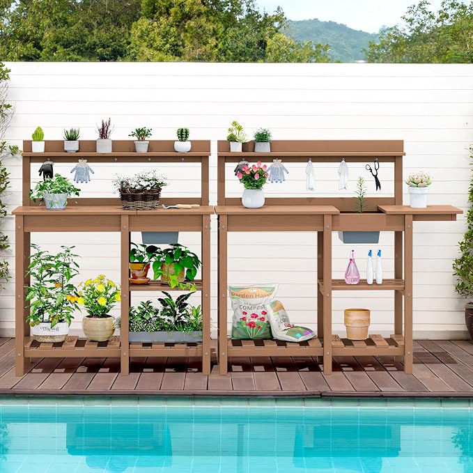SERWALL Outdoor Potting Bench - Image 11