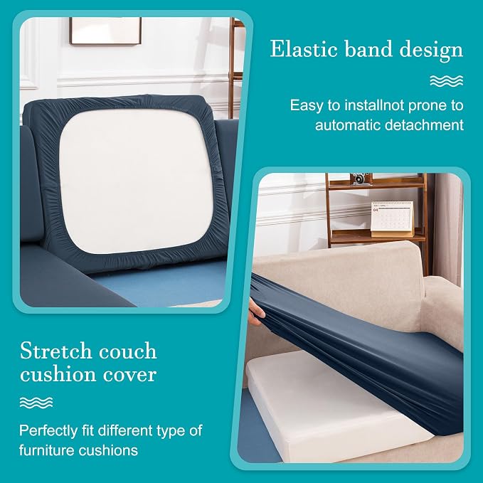 12 Pcs Stretch Patio Cushion Covers, Outdoor Couch Covers Replacement, Outdoor - Image 5