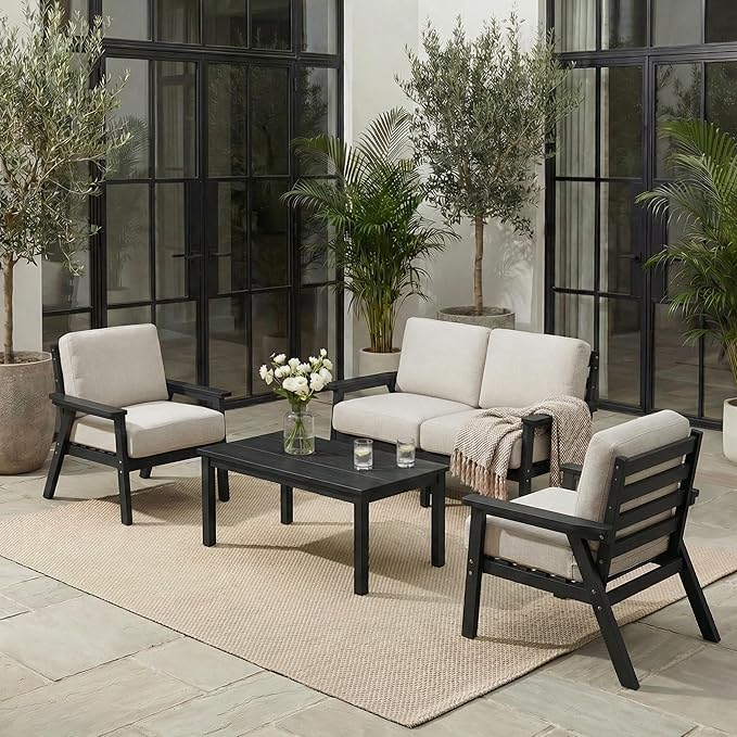 Patio Furniture Set, HDPE Outdoor Sofa Set by YourPerfectOutdoorEscape