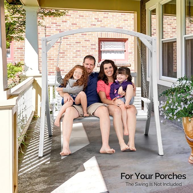VINGLI 5FT Wooden Swing Frame, 1000LBS Heavy Duty A-Frame Porch Swing Stand - Image 6