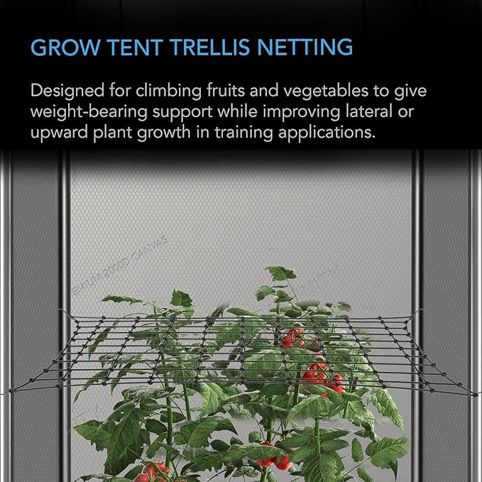 AC Infinity Grow Tent Trellis Netting 4x4', Heavy-Duty Elastic Plant Net - Image 2