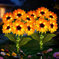 Solar Sunflower Lights 2 Pack by YJFWAL