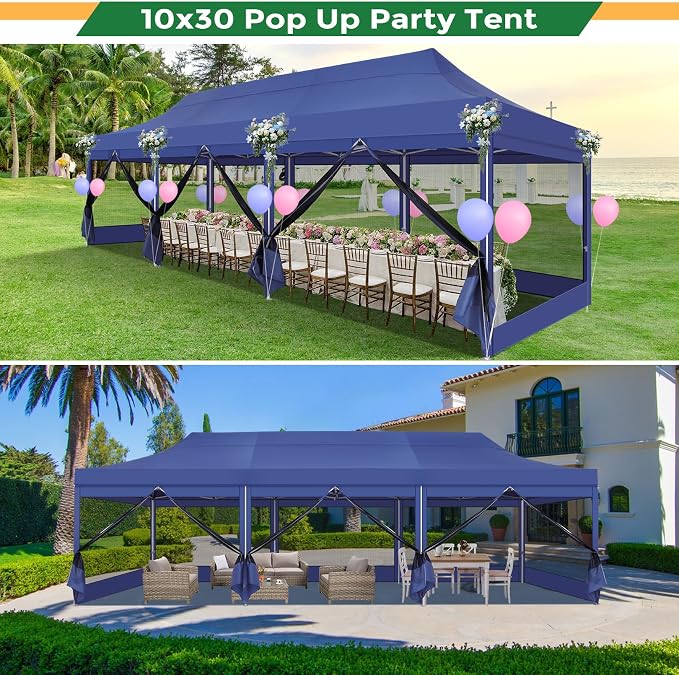 COBIZI 10x30 Heavy Duty Pop Up Canopy - Image 2