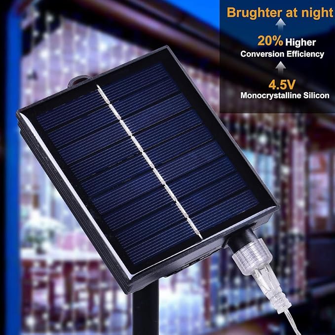 300LED Solar Curtain Lights - Image 3