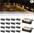 SOLPEX Solar Fence Lights, 6 LEDs Solar Lights Outdoor Waterproof Solar Powered by Solpex