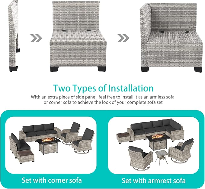 10-Piece Outdoor Patio Furniture Set - Image 2