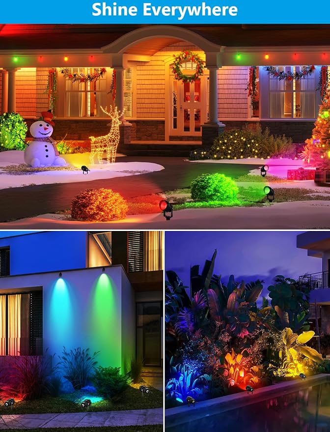 12W RGBW Color Changing Landscape Lights - Image 5