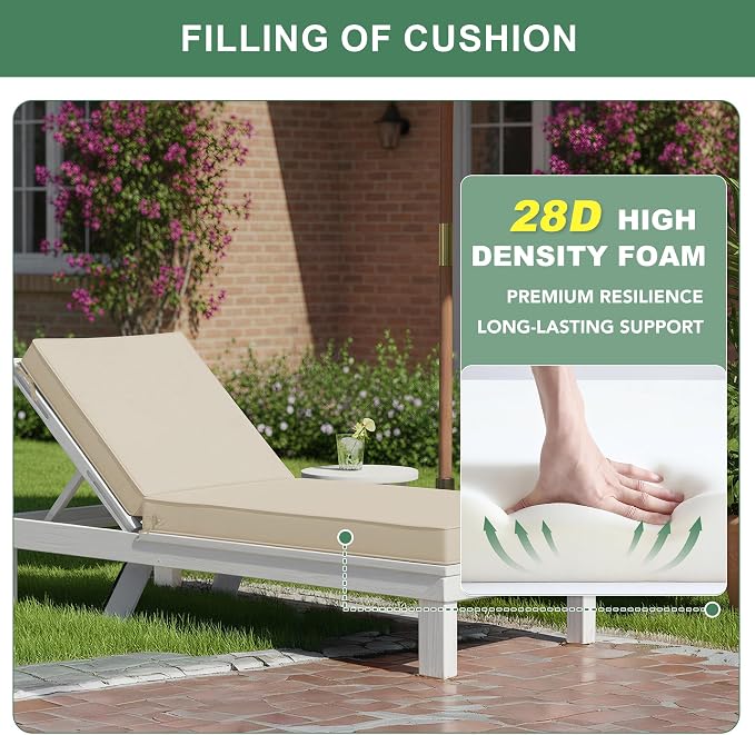 Chaise Lounge Cushions Outdoor - Image 5