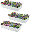 3 Pack 6x3x1FT Galvanized Raised Garden Bed Kit, Outdoor Metal Planter Box by Meberam