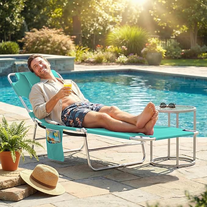 Outsunny Chaise Lounge Chair Outdoor - Image 8