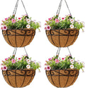 Outdoor Metal Hanging Planters Basket Hanging Baskets by EIMQUVW