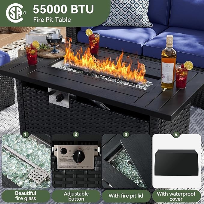 Aoxun 8 Piece Patio Furniture Set - Image 3