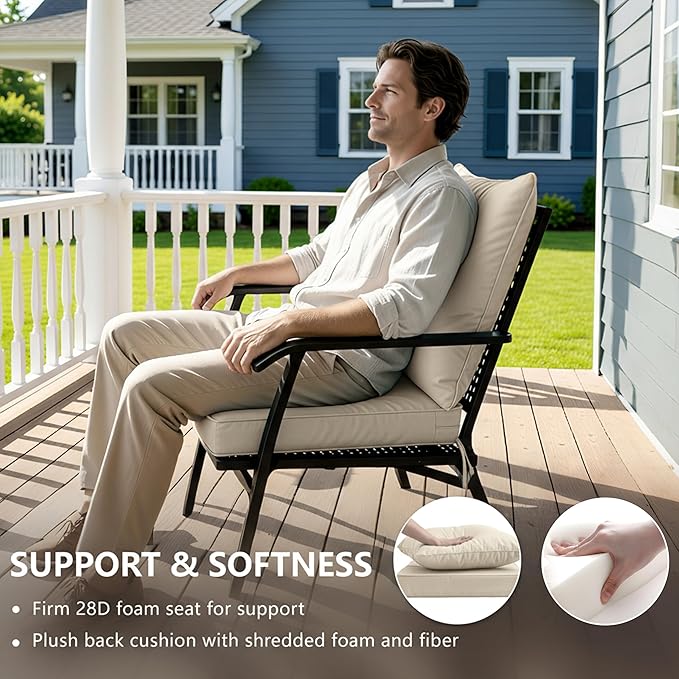 22x22 Inch Patio Chair Cushion - Image 4
