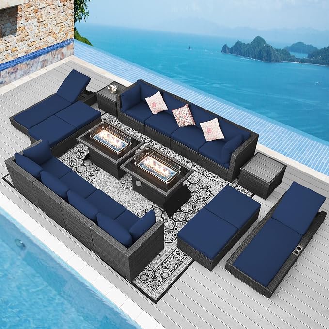 NICESOUL 18 Piece Patio Furniture Set by NICESOUL
