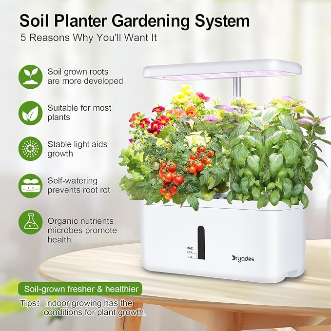 Indoor Garden System 19 Watt LED Growing Light Upgrade 2 Self-Watering - Image 2