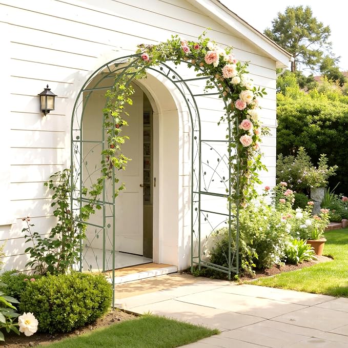 VINGLI Garden Arbor, Arch for Wedding Ceremony Party, Christmas Garden Decor - Image 2