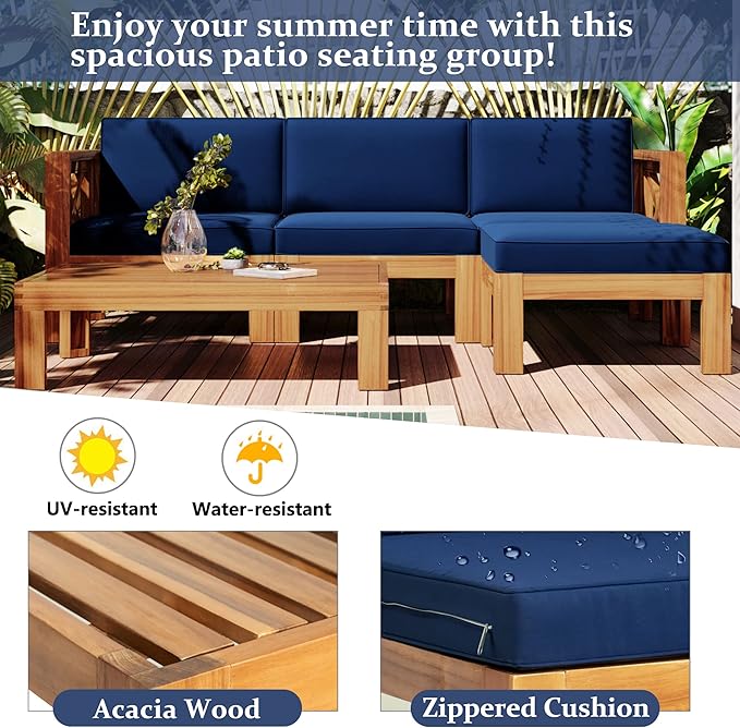 5-Piece Sectional Sofa Seating Group Set - Image 6