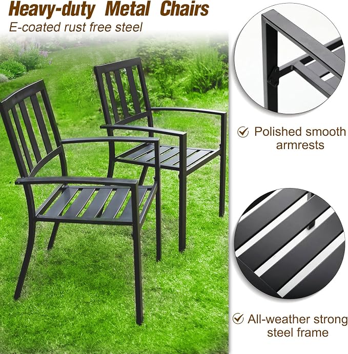 PHI VILLA 7 Piece Patio Dining Set - Image 9