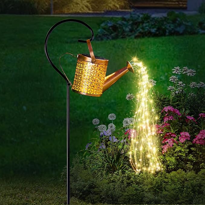Solar Watering Can Light by Unknown