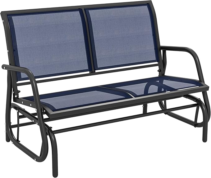 Outsunny 2-Person Outdoor Glider Bench, Patio Double Swing Rocking Chair by Outsunny