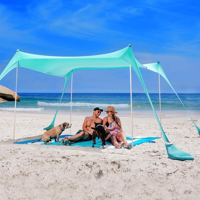Sun Ninja Beach Tent Sun Shelter UPF50+ - Image 2