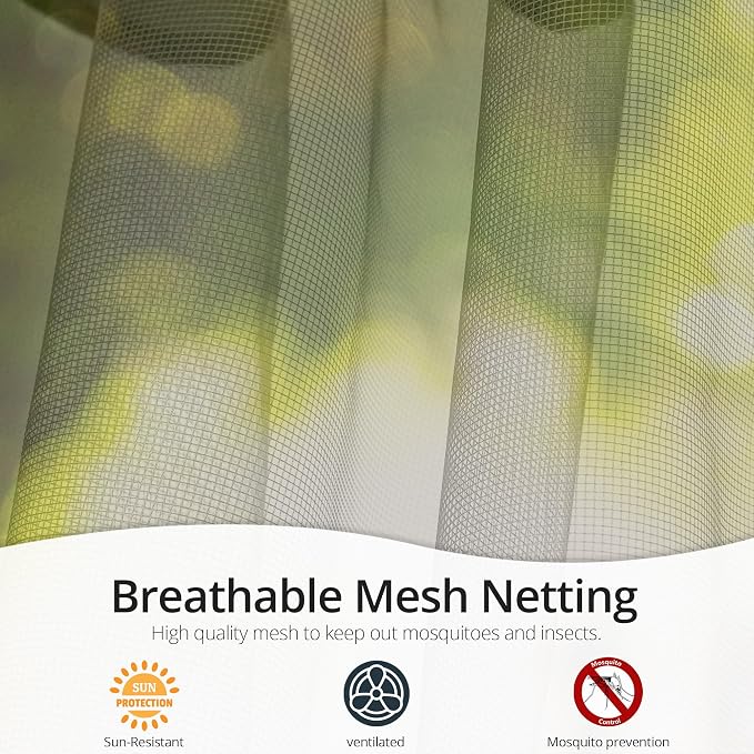 MASTERCANOPY Patio Gazebo Mosquito Netting Screen Walls - Image 4
