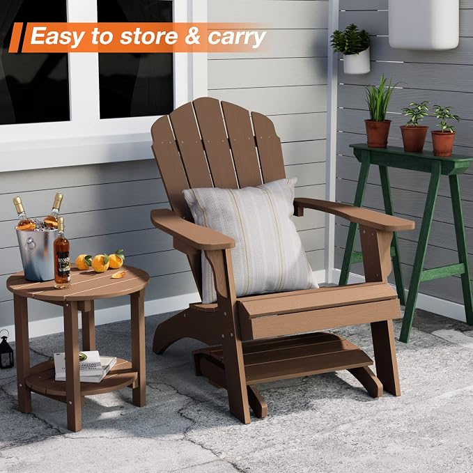 YEFU Adirondack Ottoman, Patio Foot Rest, Adirondack Foot Rest - Image 8