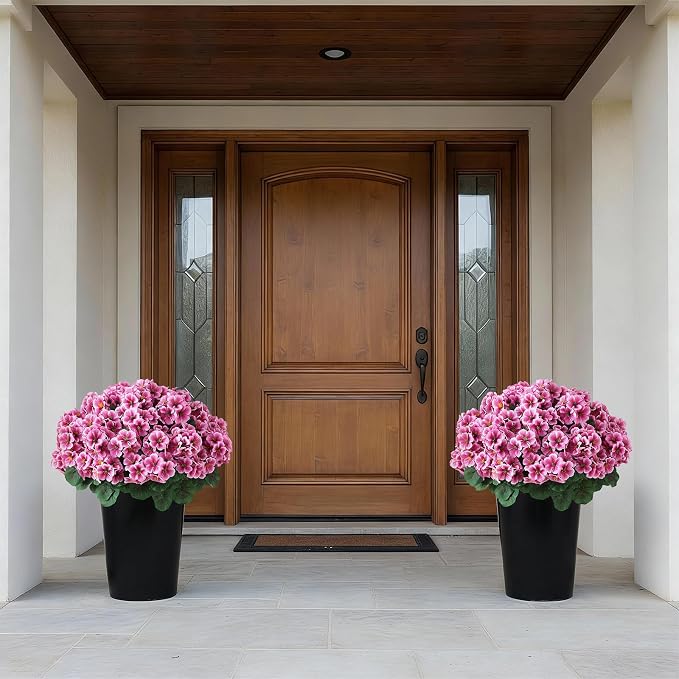 2 Pack Artificial Geranium Flowers Topitary Trees - Image 8