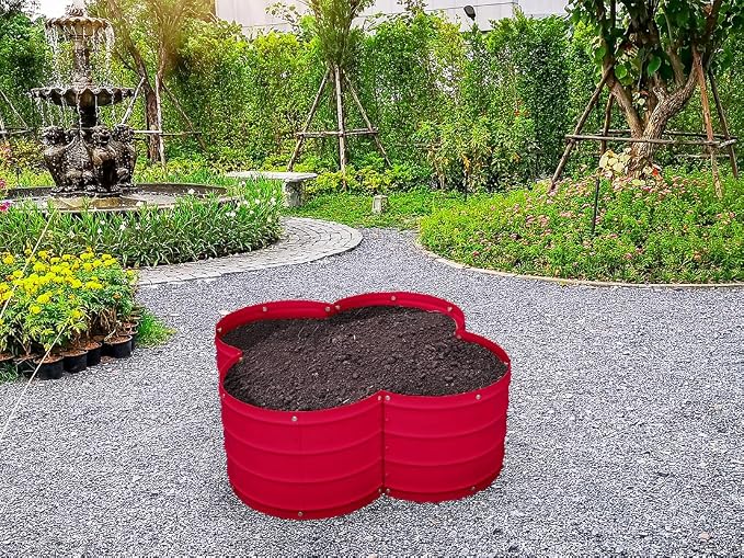Plant & Plot Galvanized Raised Garden Beds Outdoor // 3×3×1 ft Planter Raised - Image 6