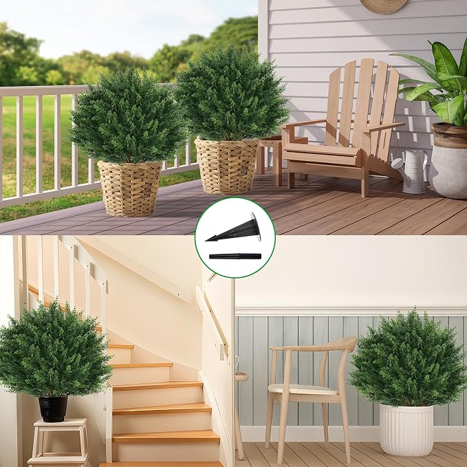 Artificial Cypress Topiary Tree - Image 5