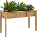 YITAHOME 48x18x30in Raised Garden Bed, Weather Resistant Poly Lumber Planter Box by YITAHOME