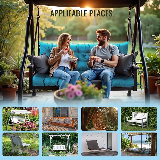 NACATIN 3 Seat Cushion for Outdoor Swing - Image 6