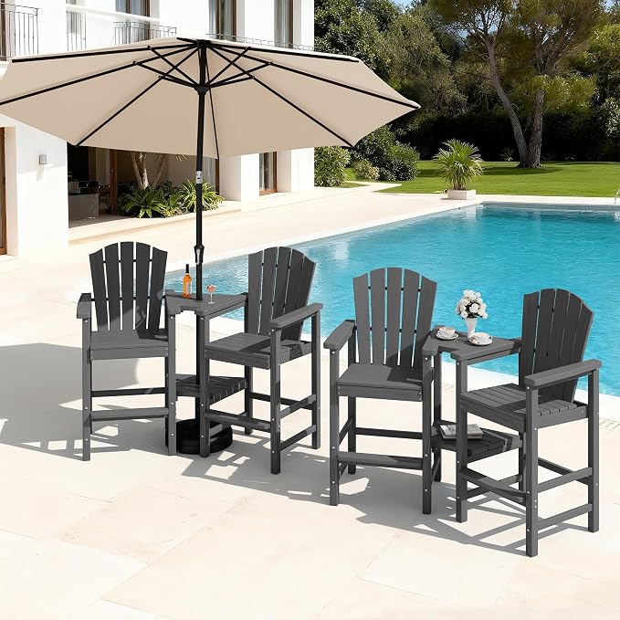 KINGYES Tall Adirondack Chairs Set of 4 by KINGYES