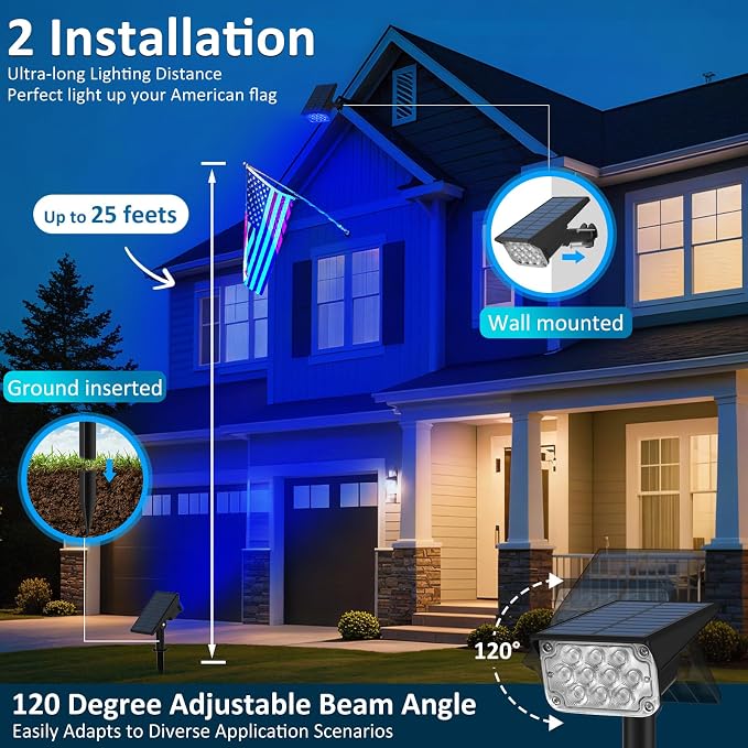 Halloween Solar Color Changing Lights Outdoor 7 Lighting Modes Waterproof IP65 - Image 4