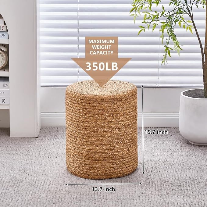 Wimarsbon Round Pouf Ottoman - Image 3