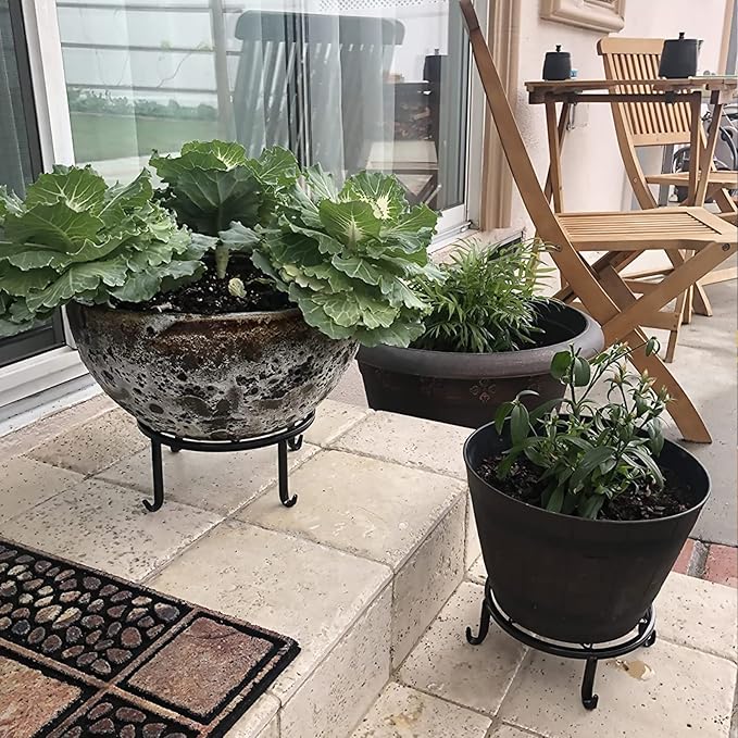 5 Pack Metal Plant Stands for Multiple Plant, Heavy Duty Flower Pot Stands for - Image 7