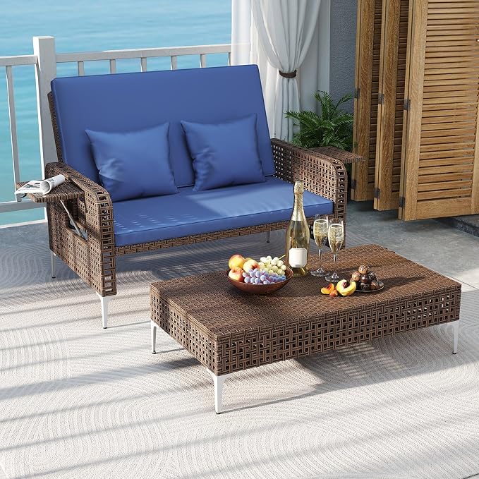Tangkula Patio Rattan Daybed - Image 4