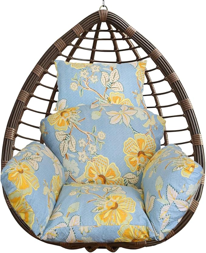 Egg Chair Cushion, Hanging Basket Hammock Seat Cushion, Thick Soft Egg Swing by Zorpupoa