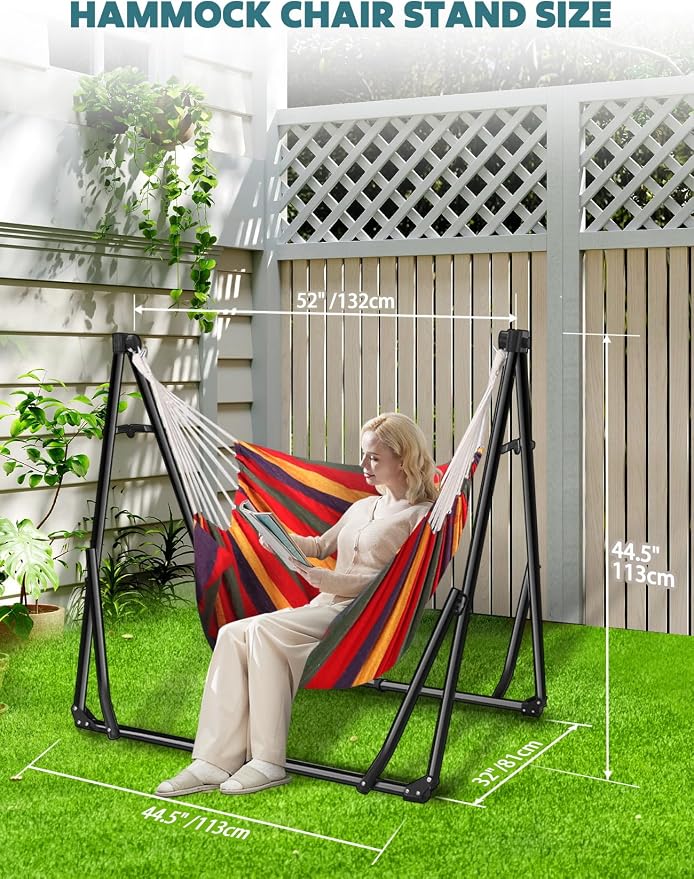 Anyoo 2 in 1 Hammock and Swinging Chair - Image 4