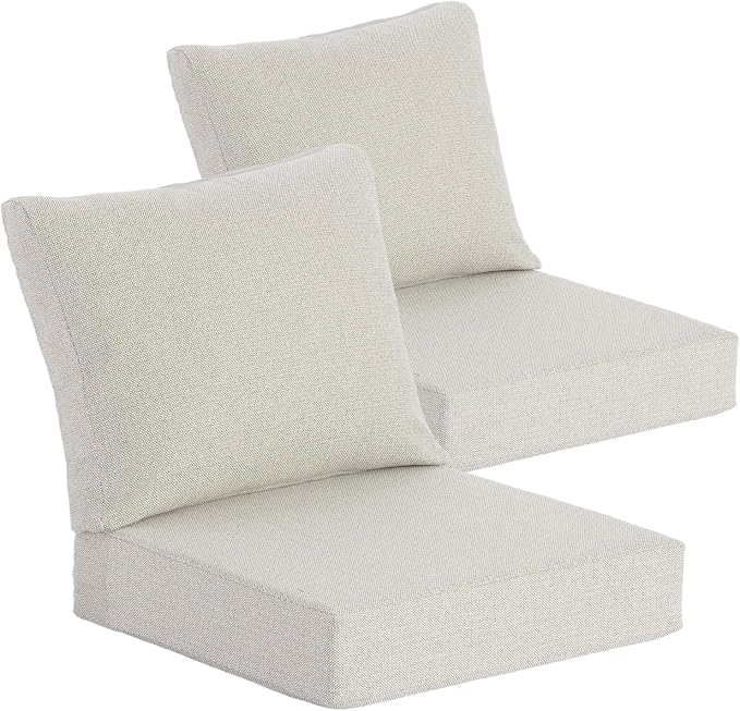 Goodgoods 25 x 25 Outdoor Patio Deep Seat Cushions 2-Pack, 1000+ Hours by Goodgoods