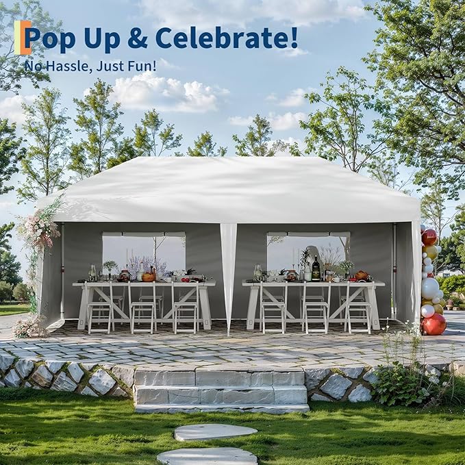 Garvee 10x10 Pop Up Canopy Tent, Heavy Duty Commercial Instant Shelter - Image 5