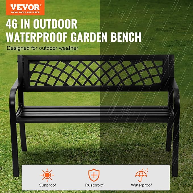 VEVOR Outdoor Bench, Patio Bench - Image 4