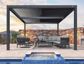 PURPLE LEAF Louvered Pergola 94AS 12' x 12' Outdoor Aluminum Pergola by PURPLELEAF