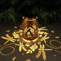 Solar Outdoor Lanterns, Dragonfly Garden Decor LED Light Hanging Waterproof by Tepaken