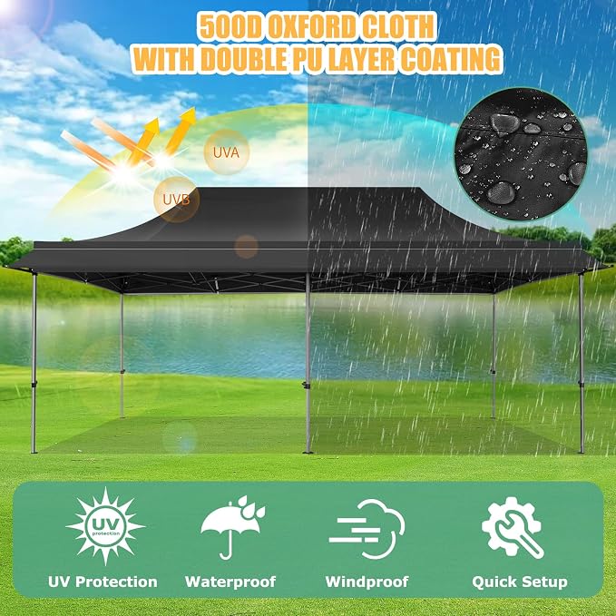 COBIZI 10x20 Pop Up Canopy Tent - Image 9